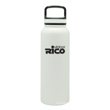 Durable Stainless Steel Vacuum Sports Bottle White 40oz